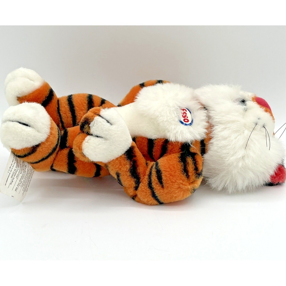 Vintage Esso Tiger Plush Stuffed Animal 10" Advertising Promo Gas Station Mascot - Picture 6 of 11